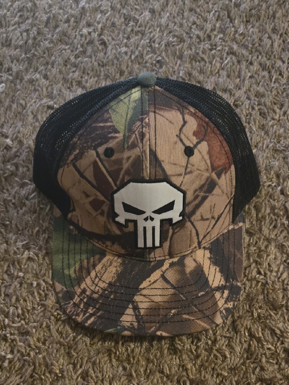 Punisher Camo Trucker Hat